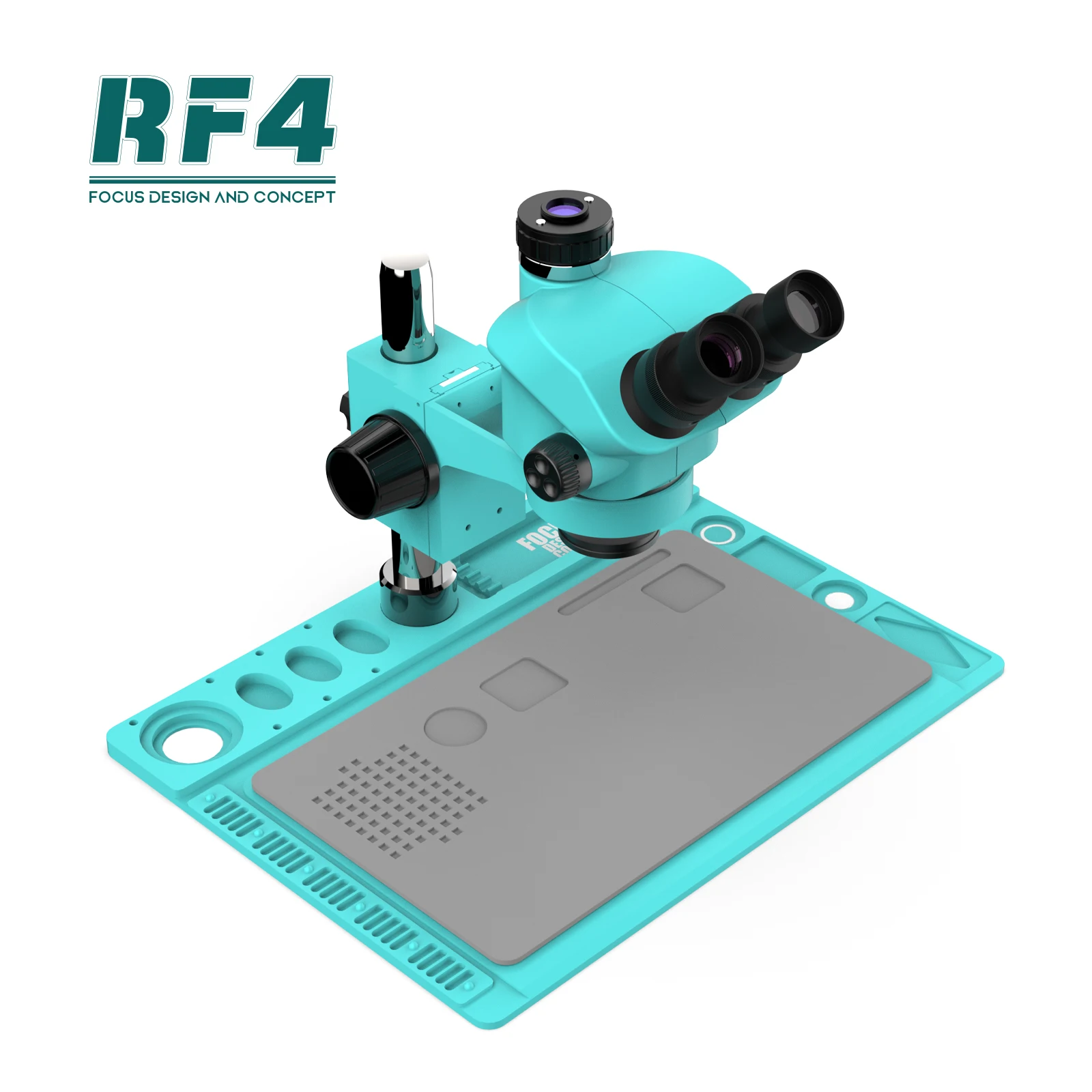 RF4 RF-7050TVD2 Optical Stereo Trinocular Microscope 70-50X Continuous Zoom for Electronic Phone Repair Jewelry Carving Tool