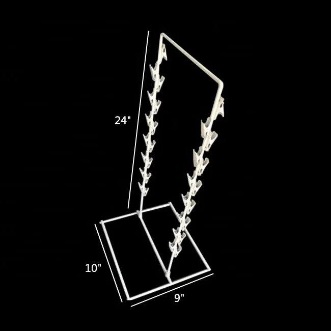 Removable Two- post snack food clip strip display shelf