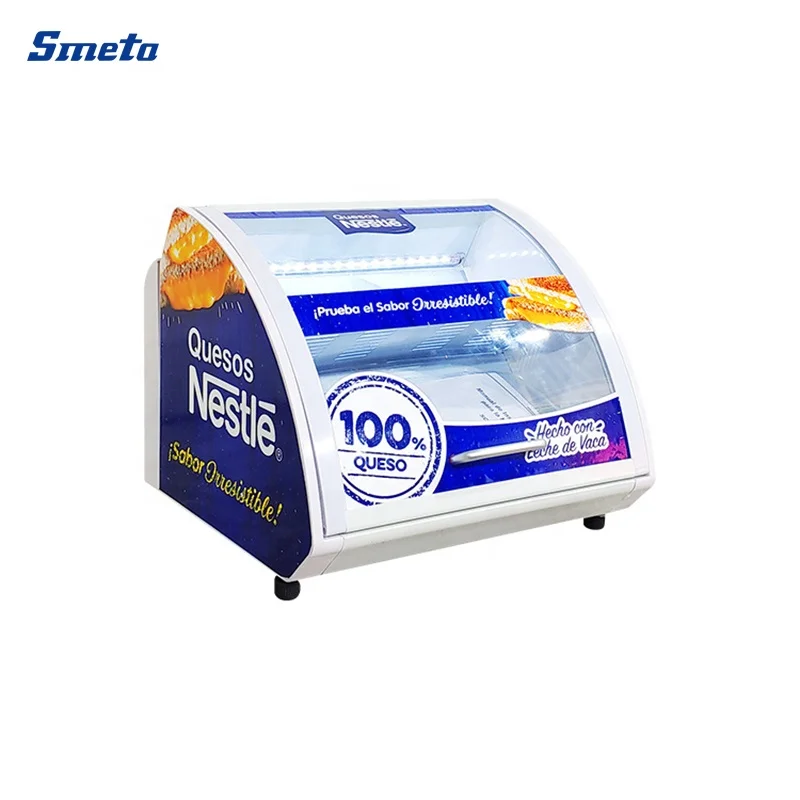 Smeta 15L Glass Door Table Top Chocolate Sugar Display Chiller Showcase