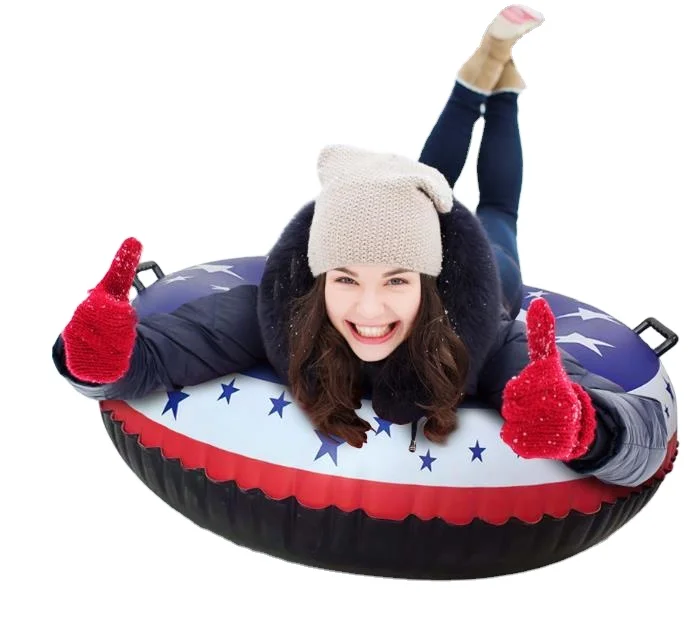 SP-271 Eco Thicker PVC Heavy Duty Inflatable Snow Sledding Tube for Kids and Adults