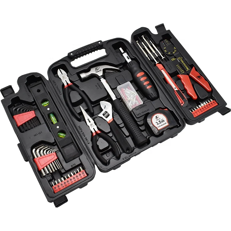 KAFUWELL H4001A 129pcs Hot Selling Hardware Tools Combo Kit OEM Home Repair Household Tool Sets
