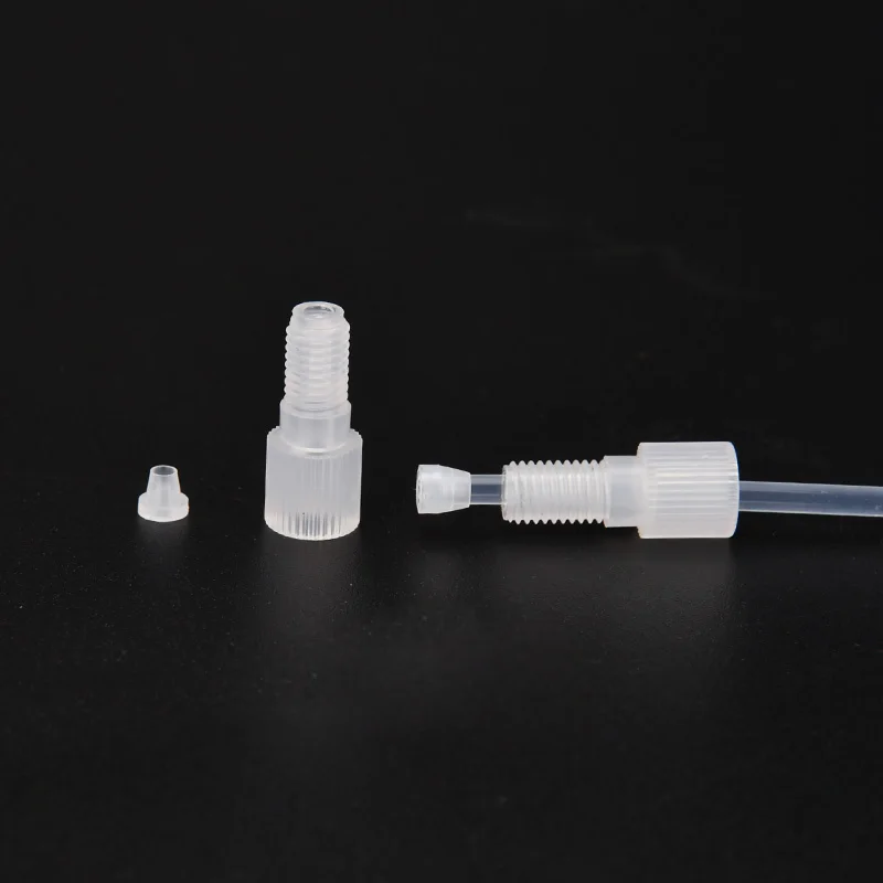 Трубчатый соединитель медицинского класса резьба PP PFA PTFE фитинги для трубок