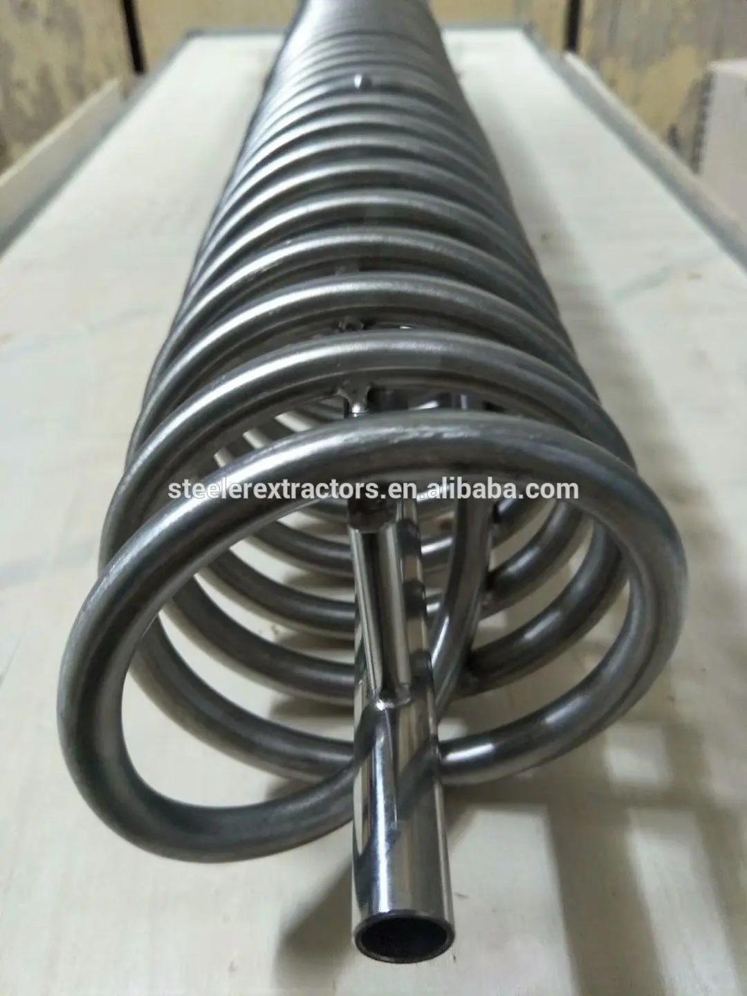 Сольвентный резервуар с охлаждающей катушкой из нержавеющей стали с одной оболочкой 304 дюйма 14X60 дюймов