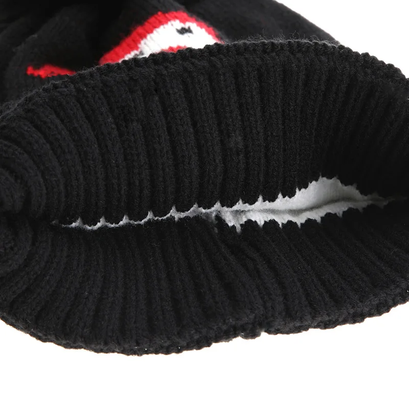 Wholesale Quality kids christmas hats Winter hat custom logo christmas knitted pom beanie hat