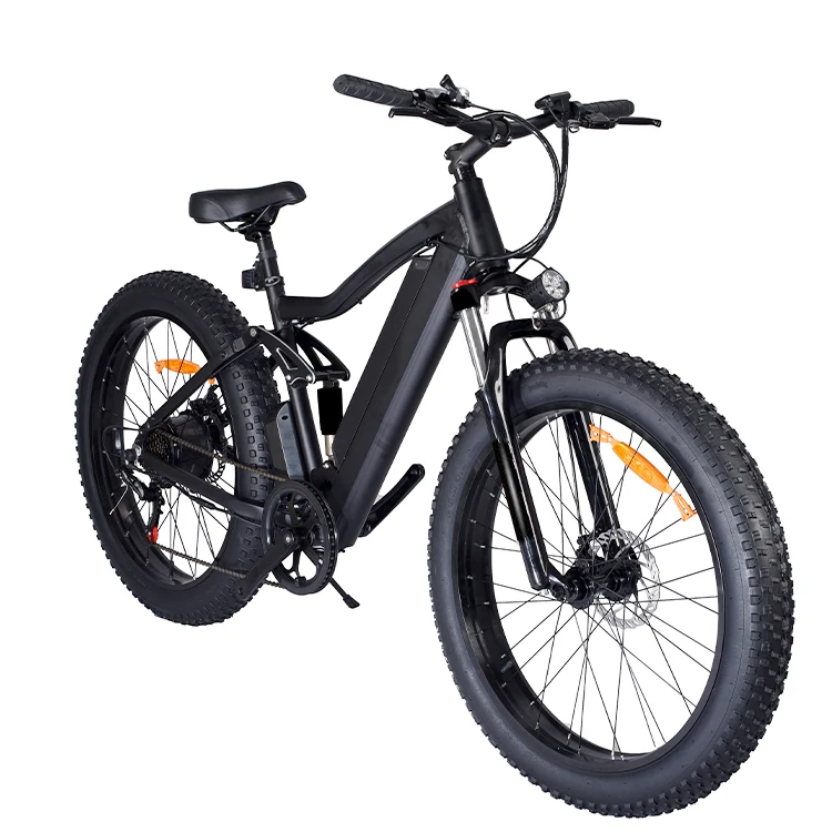 OEM Popular 26 inch 48V 500W 10.4Ah Electric Fat tire City Bike electric bicycle with LED front light