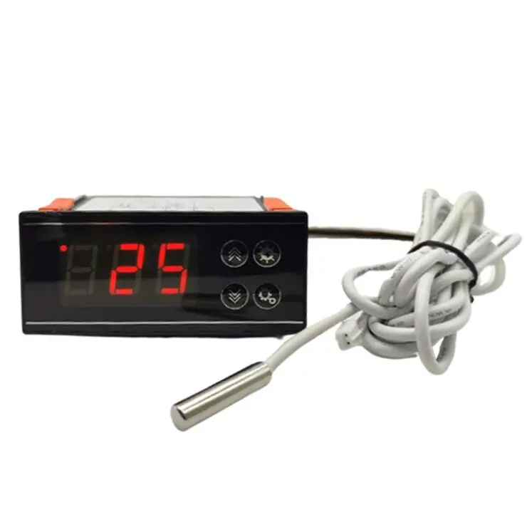 Longhey Thermostat Digital On Condenser For Refrigerator Freezer Parts Black Color Plastic Incubator Heater