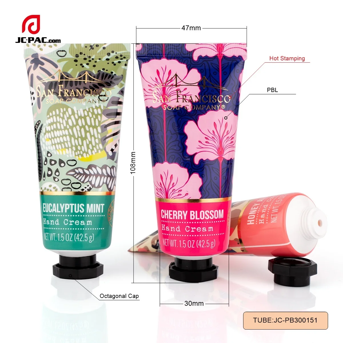 Пластиковая Барьерная ламинатная трубка с восьмиугольным колпачком