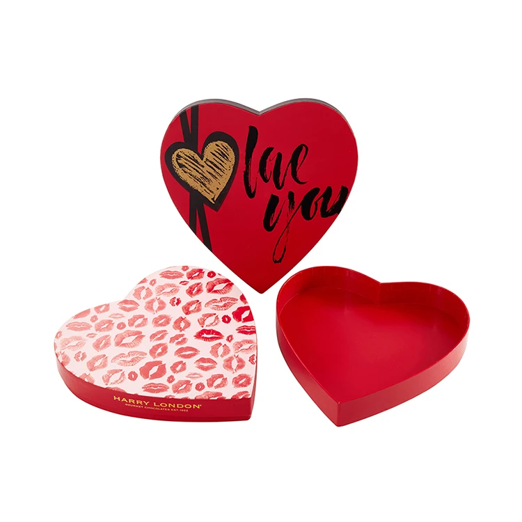 OEM Customized Heart Shaped Chocolate Packaging Gift Boxes Romantic Wedding Sweet Box For Candy