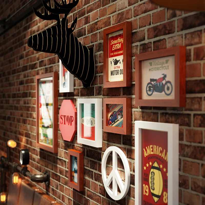 11 pack Handmade Art  Wall Pictures Posters Hotel Rooms Frame,  Africa American Art Wall Collage Kit, DIY Wall Art picture