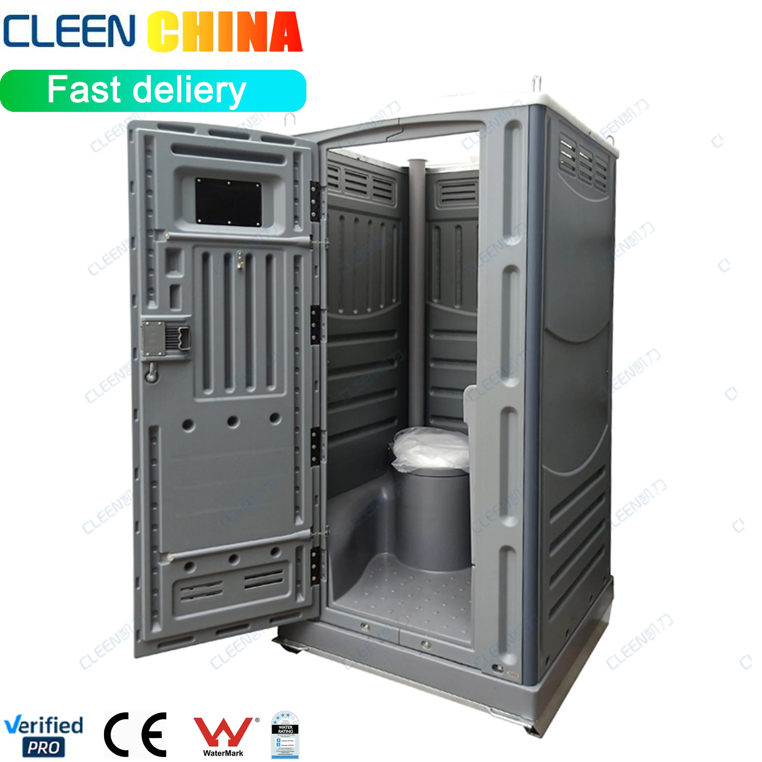 portable toilet and shower unit for sale standard portable restroom onsite plastic grey WC on glass pump water flesh