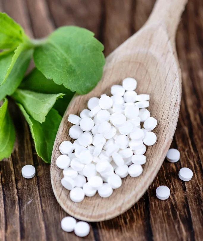 ISO Certified Tabletop Stevia Tablets 100-700/Dispenser Private Label Service Dried Sweeteners in Bulk Packaging