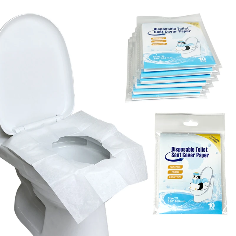 Single use toilet seat covers disposable flushable flushable biodegradable toilet seat covers