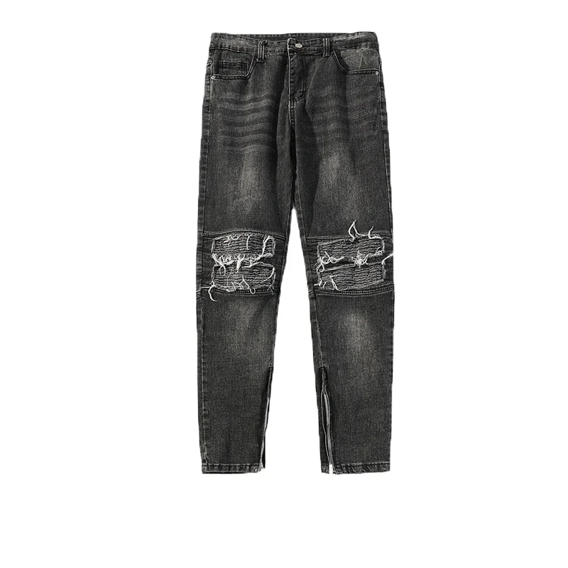 high quality skinny ripped jeans for men oem denim designer wholesale authentic men skinny ripped fancy unbranded biker jeans