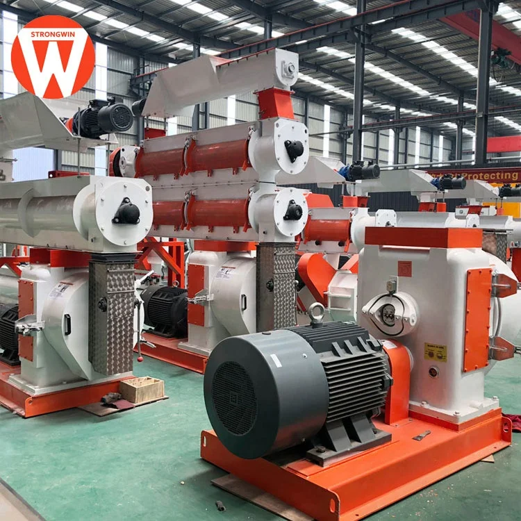 Henan factory supply pig cattle poultry feed making machine feed pellet mill with ce