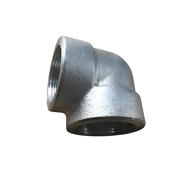 ASTM A105 Forged Carbon and Stainless Steel 90 45 Degree ELBOW with NPT Female Threaded ANSI B16.11 Compatible Pipe Fittings
