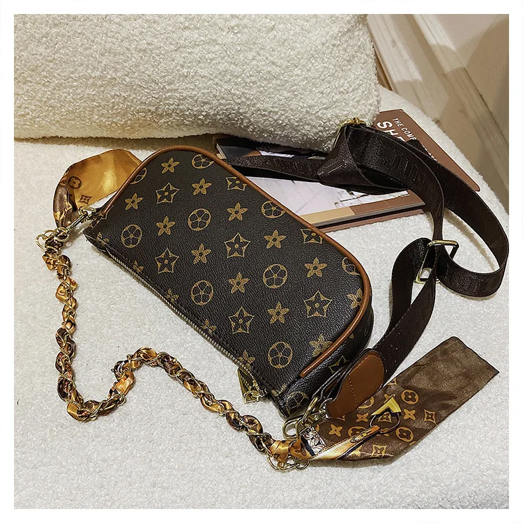 Hot Sale Bolsos Bandana Bag And Shoe Set Designer Ladys Purses Famous Brands Women Hand Bags