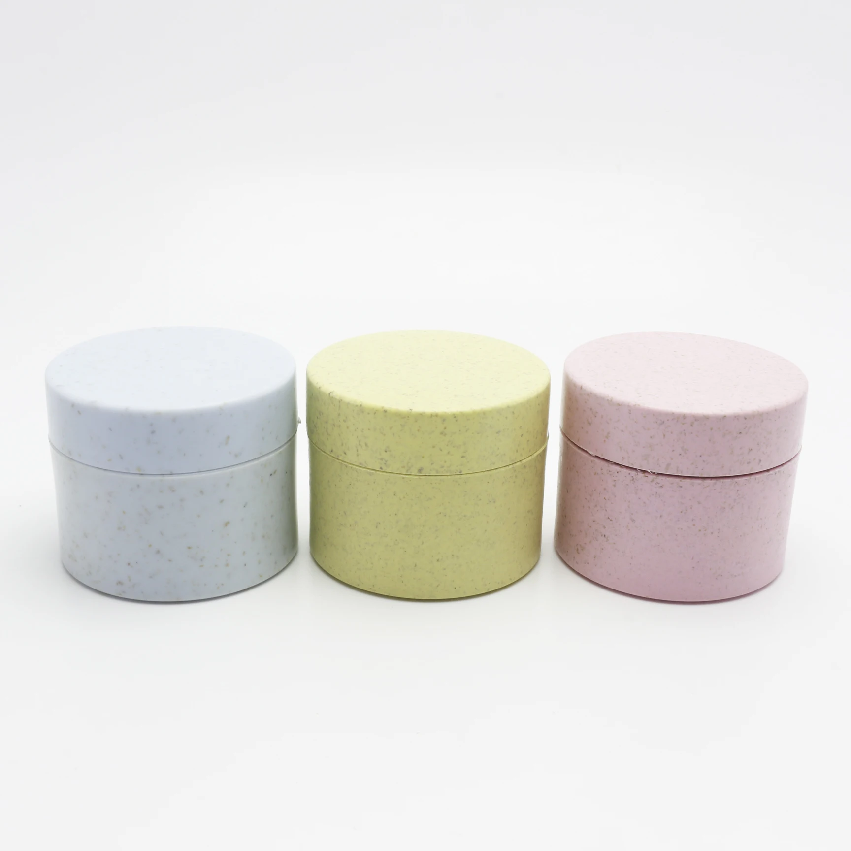 15g 30g 50g 100g 250g compostable container biodegradable wheat straw jar PLA plastic cosmetic jar PLA-63AN