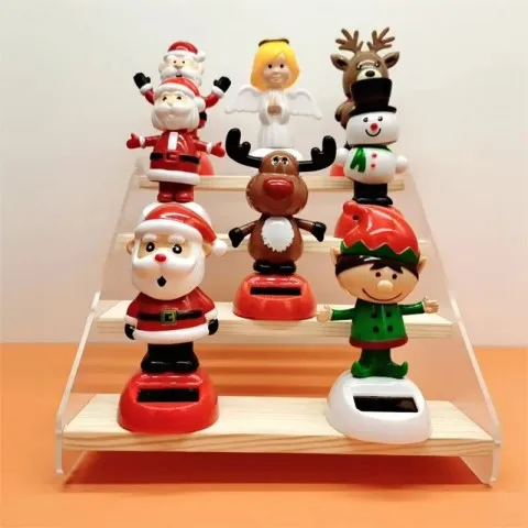 RTS Hot Sale new arrive creative solar swing doll shaking his head Christmas gift car decoration Christmas gifts