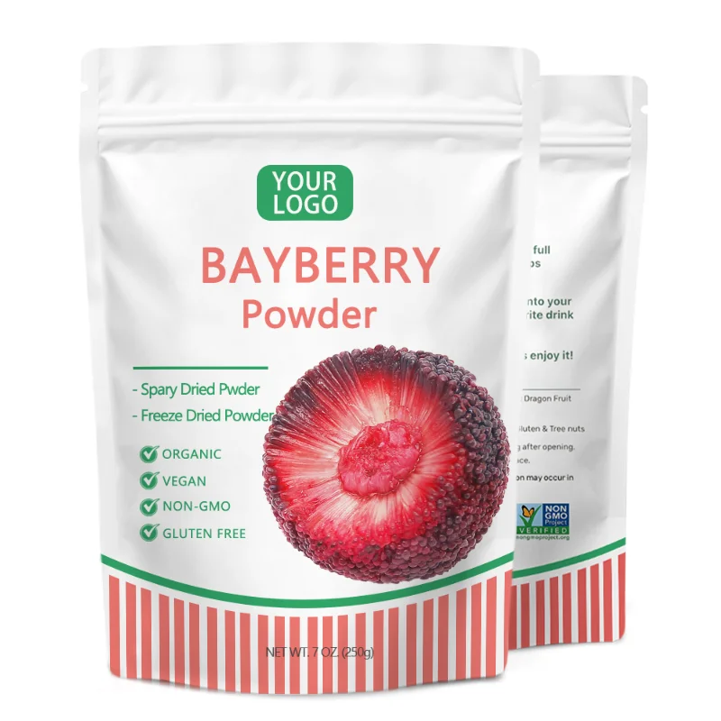 Customized Private Label 99% Red Bayberry Juice Powder Freeze Dried Waxberry Powder