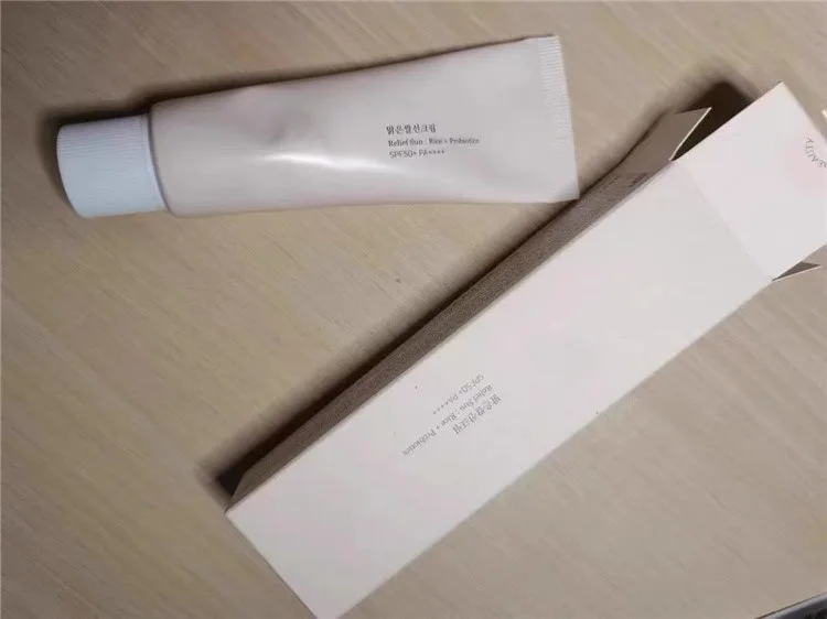 Relief Sun Organic & Mineral CC Cream SPF50+ PA++++ 50ml Whitening Moisturizing Vitamin B C Gel Facial Body Sunscreen Probiotics