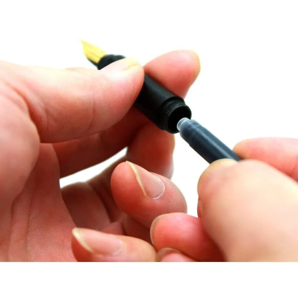 Elegant pleasantly weighty right thickness school  black fountain pen