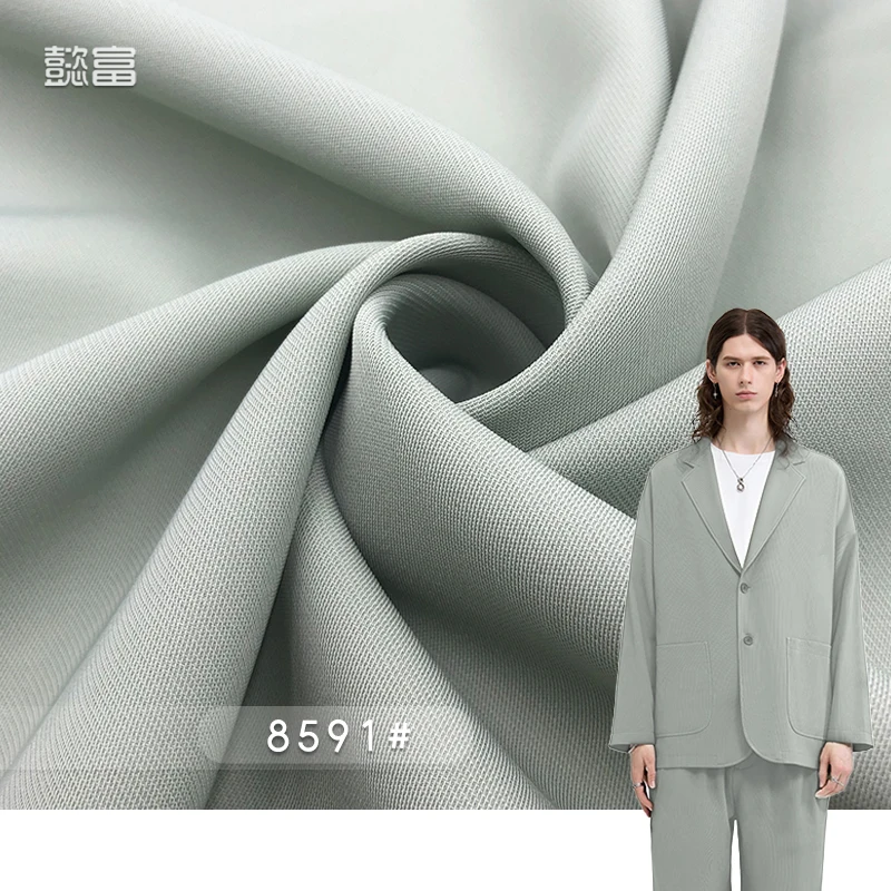 Support Customization Guangzhou Women Suiting Woven Fabric Breathable 95 Polyester 5 Spandex 8591# for women clothing Fabric