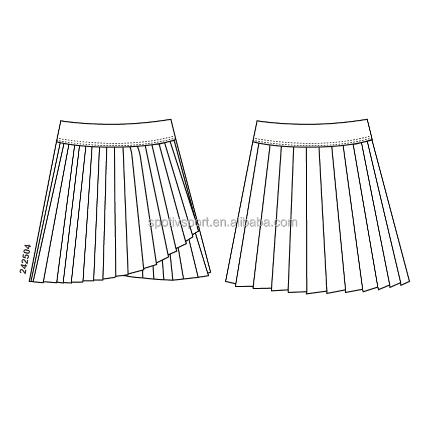 Low MOQ Athletic Golf Dance Skort Outdoor Pickleball Skirt Custom Sublimation Pickleball Sports Skirt