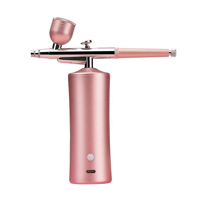 Hot Popular Cake Rechargeable Spray Gun Airbrush Compressor Kit Professional Water Portable Oxygen Injector