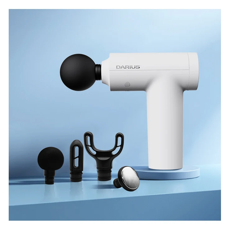 DARIUS Hot Sale Cordless Electric Heating Comfortable Massage Fascia Gun Quiet Rechargeable Wireless Muscle Relax