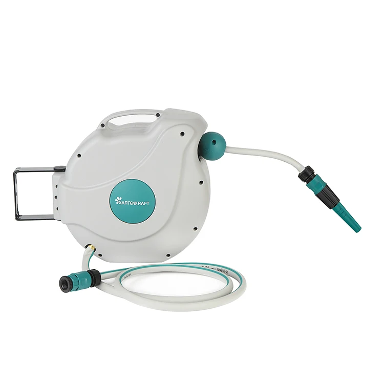 GARTENKRAFT 30M Outdoor Hose Reel Hot sale multi-function metal garden water hose reel for irrigation,watering,car washing