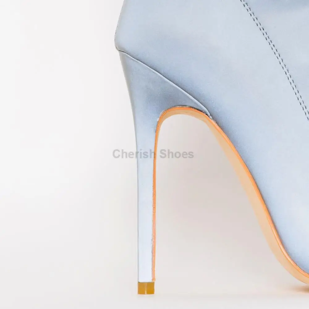 Fashion heels Sexy ladies pointed toe reflective thigh high boots Party shoes wholesale stiletto heels over knee boots for women