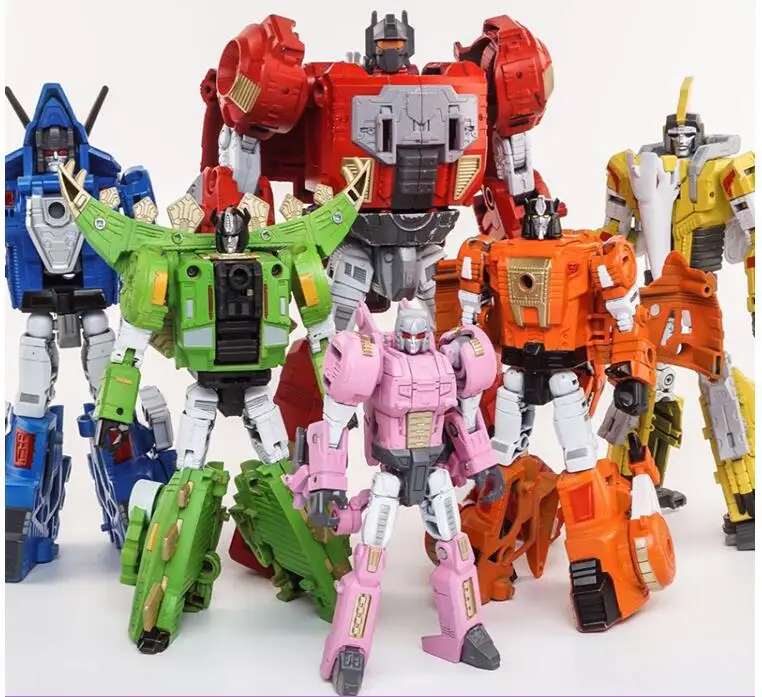 BMB Transformation Volcanicus G1 dinobot Dinosaur Alloy Oversize 6IN1 Dinosaur Action Figure Robot Toys