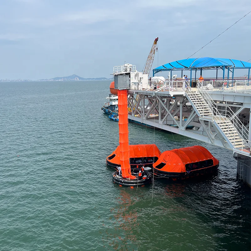 Marine Vertical Evacuation System SOLAS Single/Twin Inclined Passenger Chinese Manufacturers