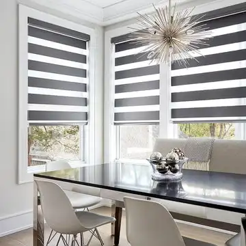 App Smart Alexa Automatic Dual Motorized Roller Blind  Wifi Blinds Motorized automatic Zebra shades