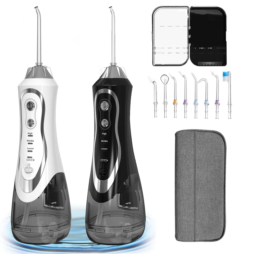Christmas Gift Wireless Portable Electric Ipx7 Waterproof Tooth Teeth Oral Dental Irrigator Cordless Toothbrush Water Flosser