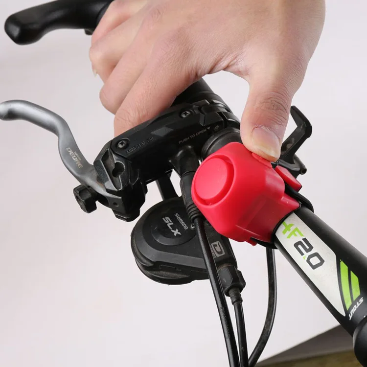 Bicycle Bell Rechargeable Bike Motorcycle Electric Anti-theft Alarm Horn Loud Alarm Ring Road Bicycle Accessories
