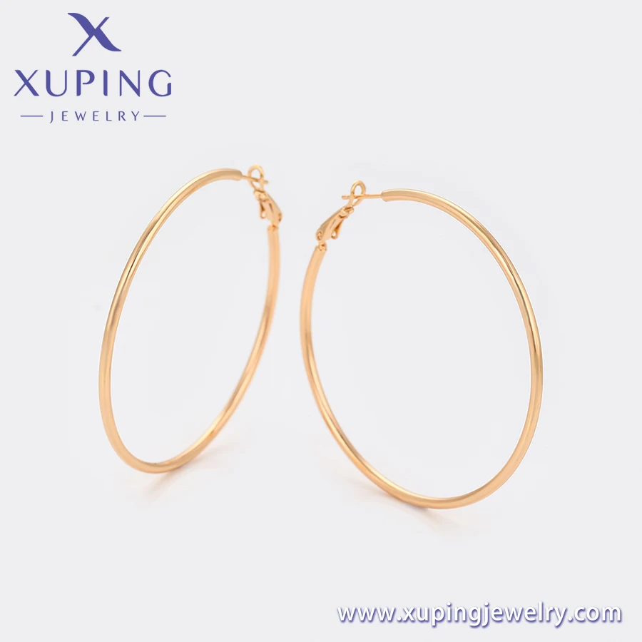 X000932946 XUPING Jewelry 18K Gold Color Elegant Simple Trendy Special Hoop Elegant Earrings for Young Girls