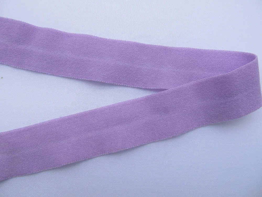 Hot sale custom colors 20mm lycra tape fold over elastic binding tape for down jacket