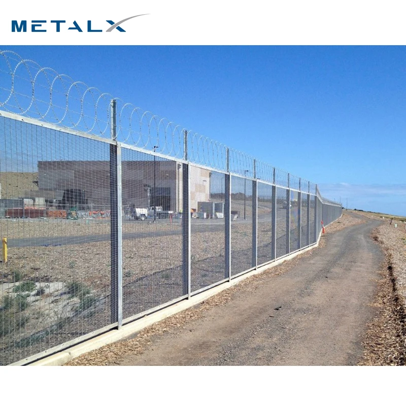Hd galvanized garden iron mesh 358 anti climb anti theft clearvu security prison giant fence price