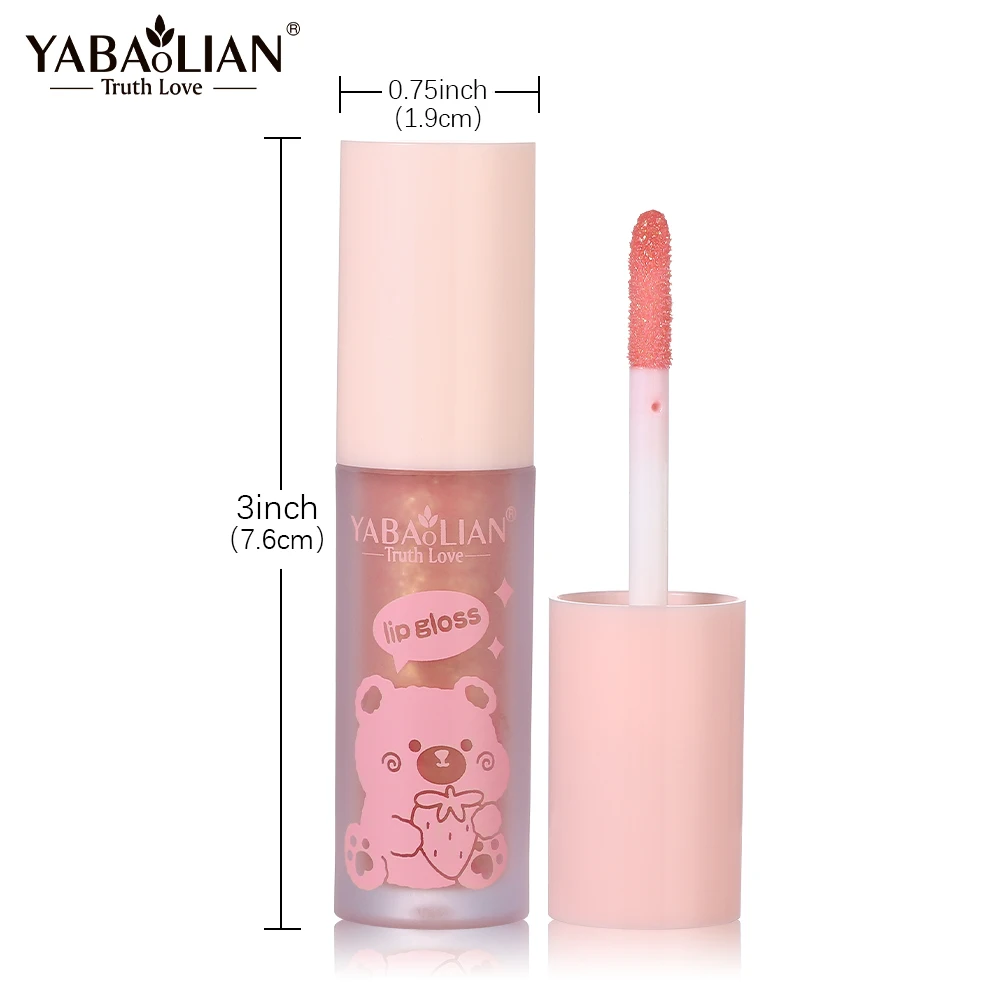 Easy-To-Color Fine Glitter Lip Gloss Non-Stick Moisturizing Lip Glaze Non-Fading Liquid Lipstick OEM/ODM Supply