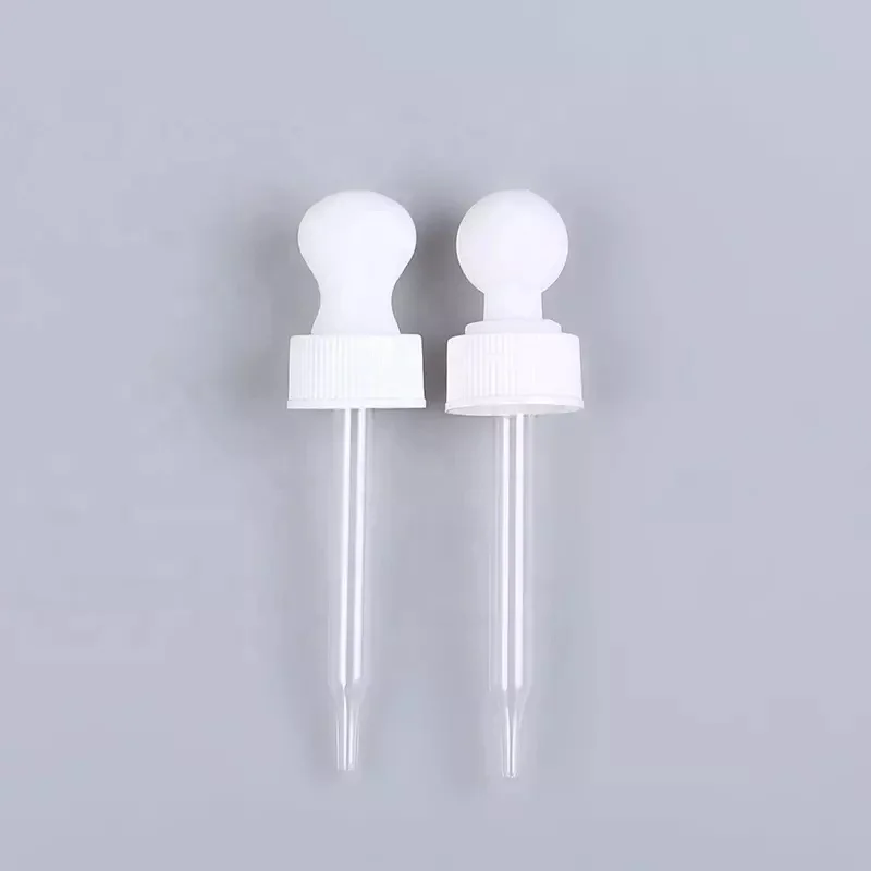 18/400 20/400 Customized design Composite Material Cosmetic Round glossy essential oil dropper cap
