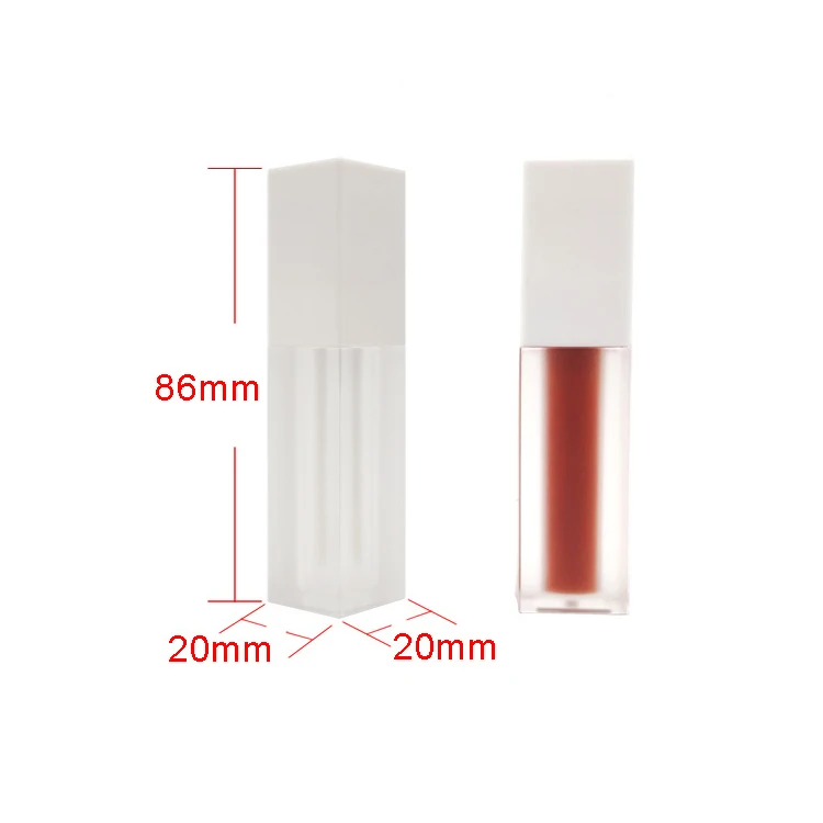 
Матовый блеск для губ, низкий минимальный заказ, Водонепроницаемый увлажняющий бархатный матовый оттенок для губ, Корея, с белой крышкой 
