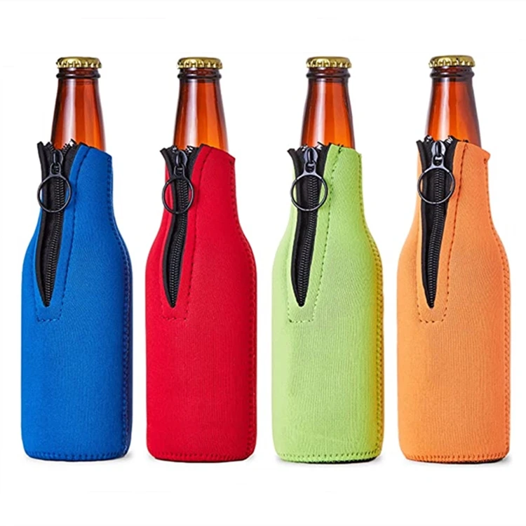 2020 Eco Friendly Beer Bottle Holder Insulated Neoprene Portable Bottle Cooler For Beer