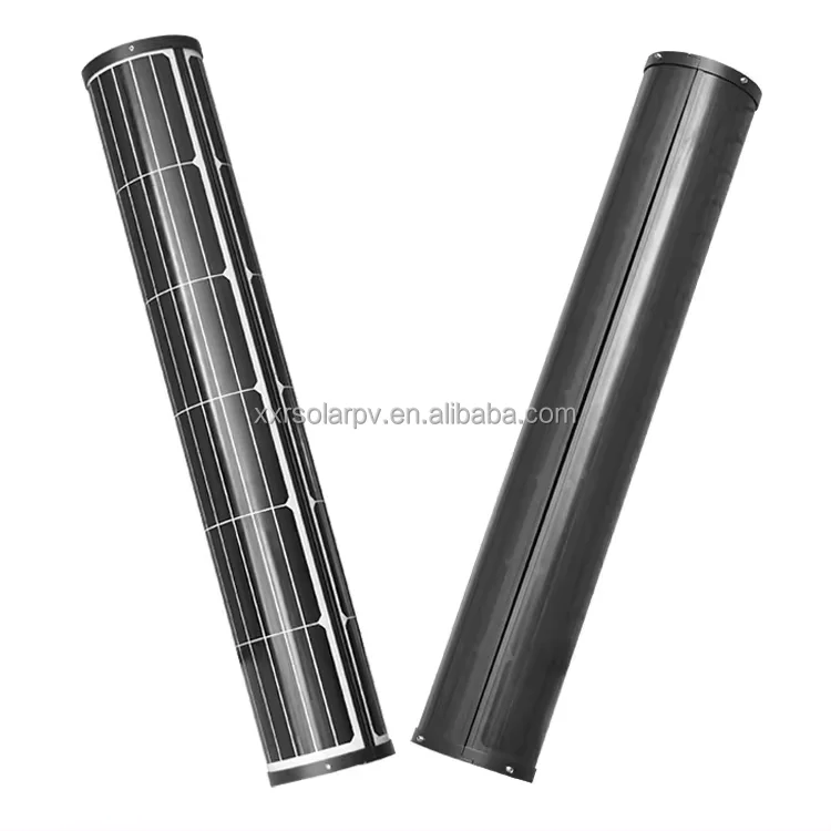 Newest Type Solar Panel 100w Sun power Solar panel round shape Glass panel Tubes shape Install on Street Lamp