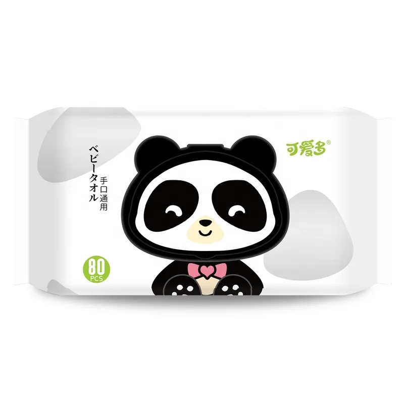 BaoJia baby bamboo natural fabric biodegradable wet wipes custom tissue paper Organic Babywipes hand and mouth for baby