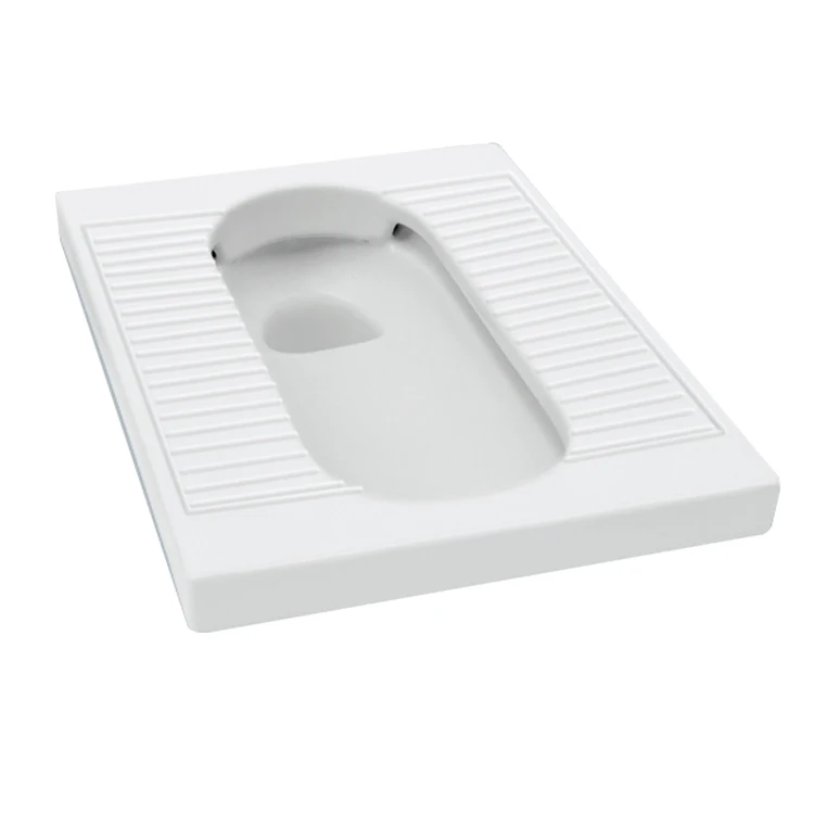 Medyag Cheap WC Ceramic Squat Pan Non-slip Bathroom Portable Toilet Sanitary Floor Squat Pan