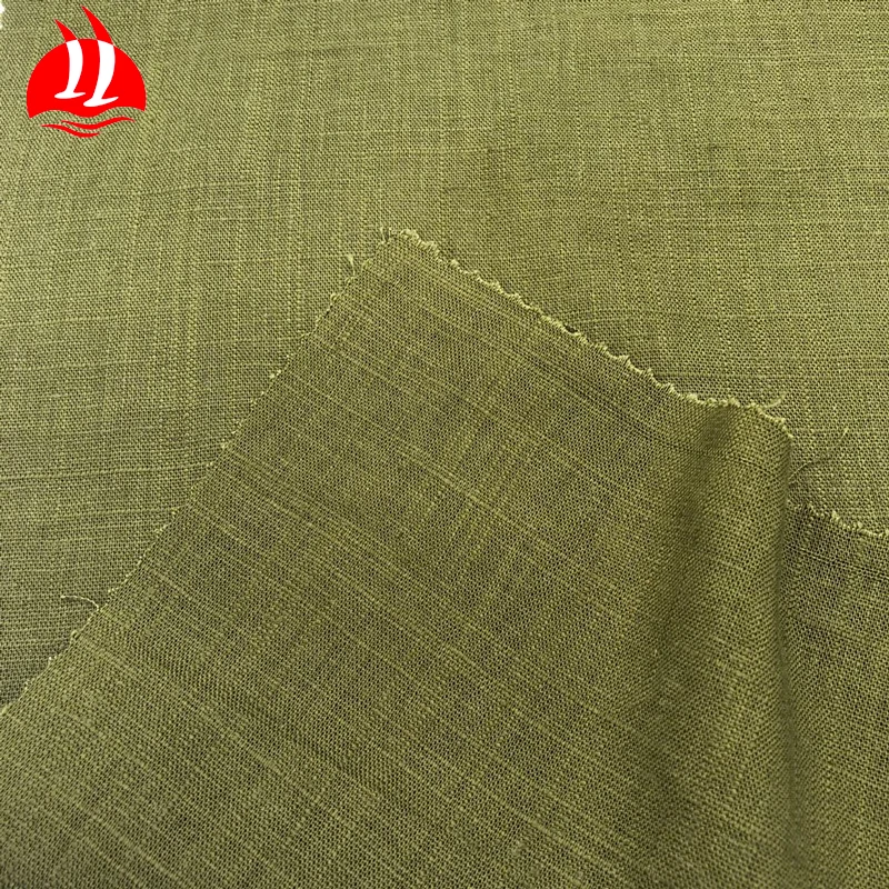 
Wholesale stone washed 100% linen fabric in stock 