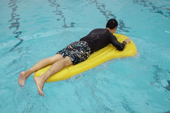 New Product Yellow Flotadores Adult Large Pool Floating Mat Water Floating Row Inflatable Water  Floats