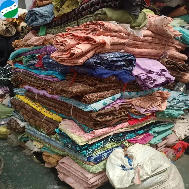 need take all cut into pieces embroidery and sequins more than 1 ton mixed fabric ground