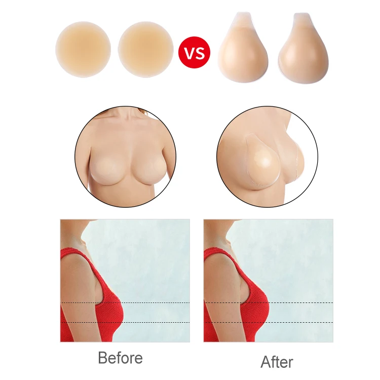 Seamless Strapless Silicone Sticky Push up Wireless Bra Women Manufacturer Adults Medium Comfortable Patent Model Plus Size